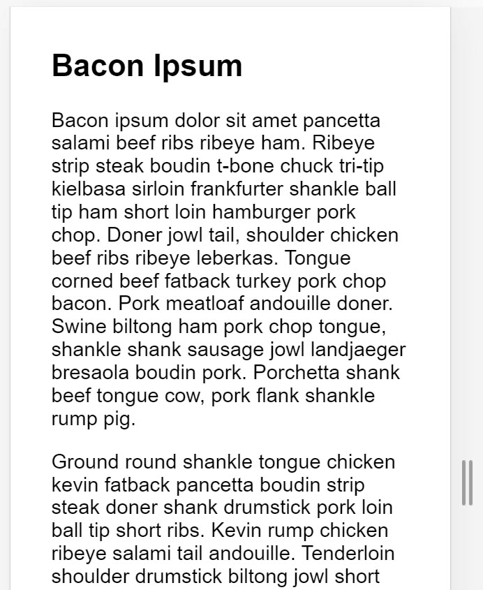 Screenshot of a
page of text on a mobile device